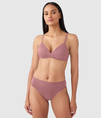 How Perfect Wire Free T-Shirt Bra: Rose Brown