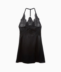Center Stage Chemise: Black/Graphite