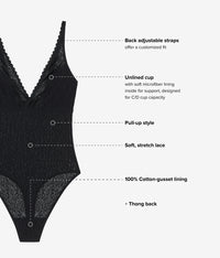 High Bar™ Bodysuit: Black