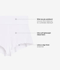 Soft Set Shorty: White