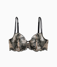 Midnight Soiree Underwire Bra: Caviar