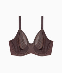 Elevated Allure Underwire Bra: Hot Fudge