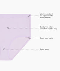 Understated Cotton Brief: Orchid Hush