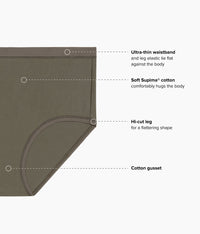 Understated Cotton Hi-Cut: Bungee Cord
