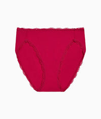 Inspired Eyelet Hi-Leg: Cerise