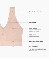B-Smooth® Wire Free Bralette: Rose Dust