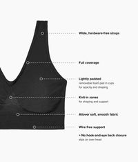 B-Smooth® Wire Free Bralette: Black