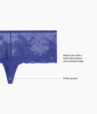 Vivid Attraction Tanga: Skipper Blue