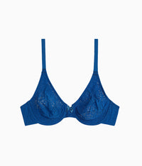 Halo Lace Underwire Bra: Poseidon