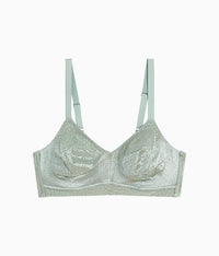 Back Appeal® Wire Free Bra: Iceberg Green
