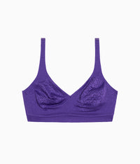 Inside Job™  Wire Free Bra: Purple Indigo