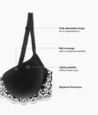 Embrace Lace® T-Shirt Bra: Black