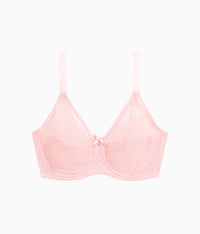 Retro Chic Full Figure Underwire Bra: Apricot Blush