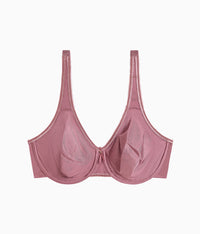 Basic Beauty Full Figure Seamless Underwire Bra: Rose Brown