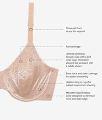 Back Appeal® Underwire Bra: Praline