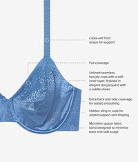 Back Appeal® Underwire Bra: Blue Horizon
