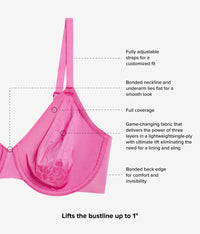 Confidence Boost™  Underwire Bra: Wild Azalea