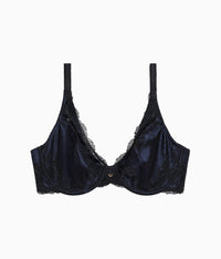 Modern Affair Plunge Underwire Bra: Night Sky/Black