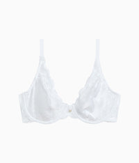 Modern Affair Plunge Underwire Bra: White