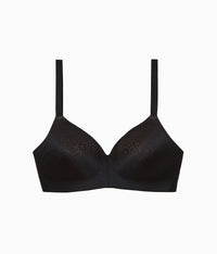 Back Appeal® Wire Free T-Shirt Bra: Black