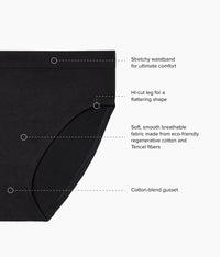 B-Smooth® Natural Hi-Cut: Black