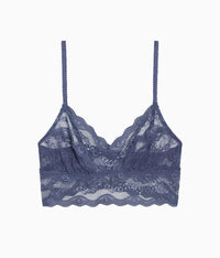 Lace Kiss Bralette: Crown Blue
