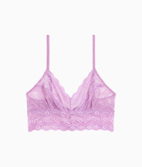 Lace Kiss Bralette: Smoky Grape
