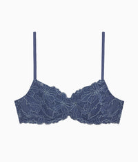 Feeling Famous Balconette Contour Bra: Crown Blue/ Blue Glow