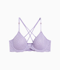 Untamed Front Close T-Shirt Bra: Lavender Gray
