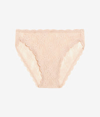 Effortlessly Lace Hi-Leg: Au Natural