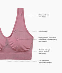 B-Smooth® Wire Free Bralette: Rose Brown