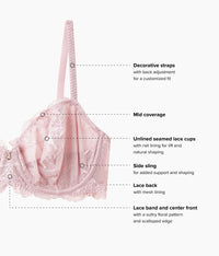Vivid Attraction Underwire Bra: Woodrose