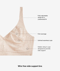 Inside Job™  Wire Free Bra: Sand