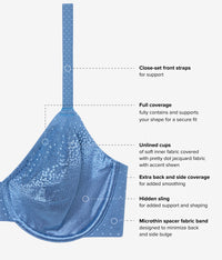 Back Appeal® Underwire Bra: Blue Horizon