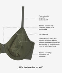 Confidence Boost™  Underwire Bra: Kambaba