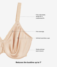 Simple Shaping Minimizer Bra: Sand
