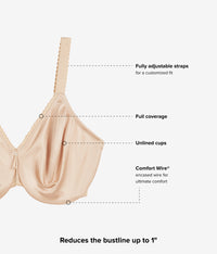 Simple Shaping Minimizer Bra: Sand