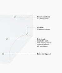 B-Smooth® Natural Hi-Cut: White