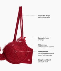 It's On Contour Bra: Biking Red