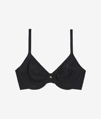 High Bar™ Plunge Underwire Bra: Black