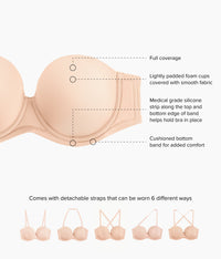 Red Carpet™ Strapless Underwire Bra: Sand