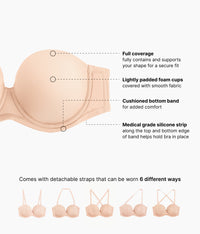 Red Carpet™ Strapless Underwire Bra: Sand
