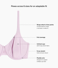 Ever Flexing™  Underwire Bra: Keepsake Lilac