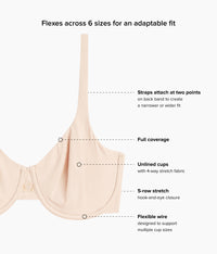 Ever Flexing™ Underwire Bra: Sand