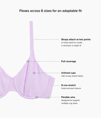 Ever Flexing™ Underwire Bra: Lavender Sage