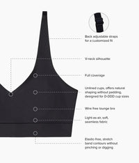 Easy Like Sunday™ Wire Free Bra: Black